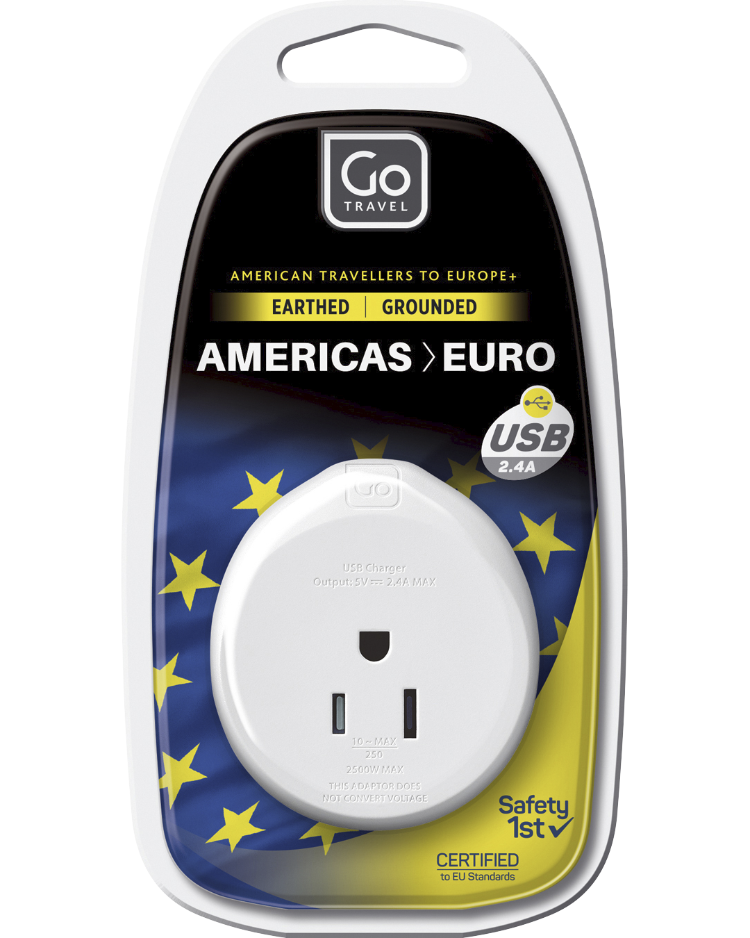 USA-EU Adaptor + USB-A